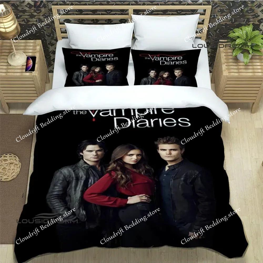The Vampire Diaries Damon Salvatore Bedding Sets Exquisite Bed Supplies Set Duvet Cover Bed Comforter Set Bedding Birthday Gift