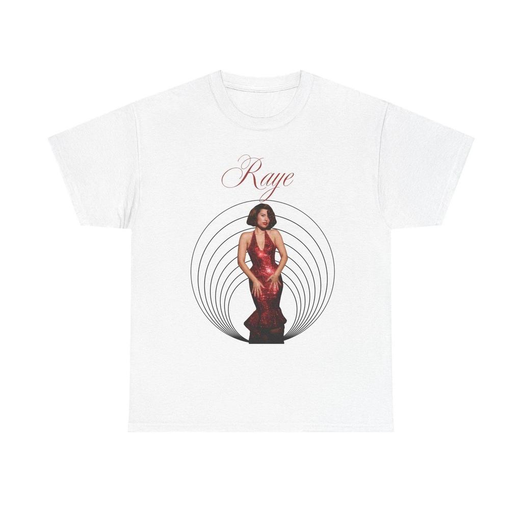 Raye Singer Tričko Raye Merch 2026 Léto Nové Módní Tričko Módní Oversized Tričko Bavlněné Ležérní Pop Music Krátký Rukáv Top