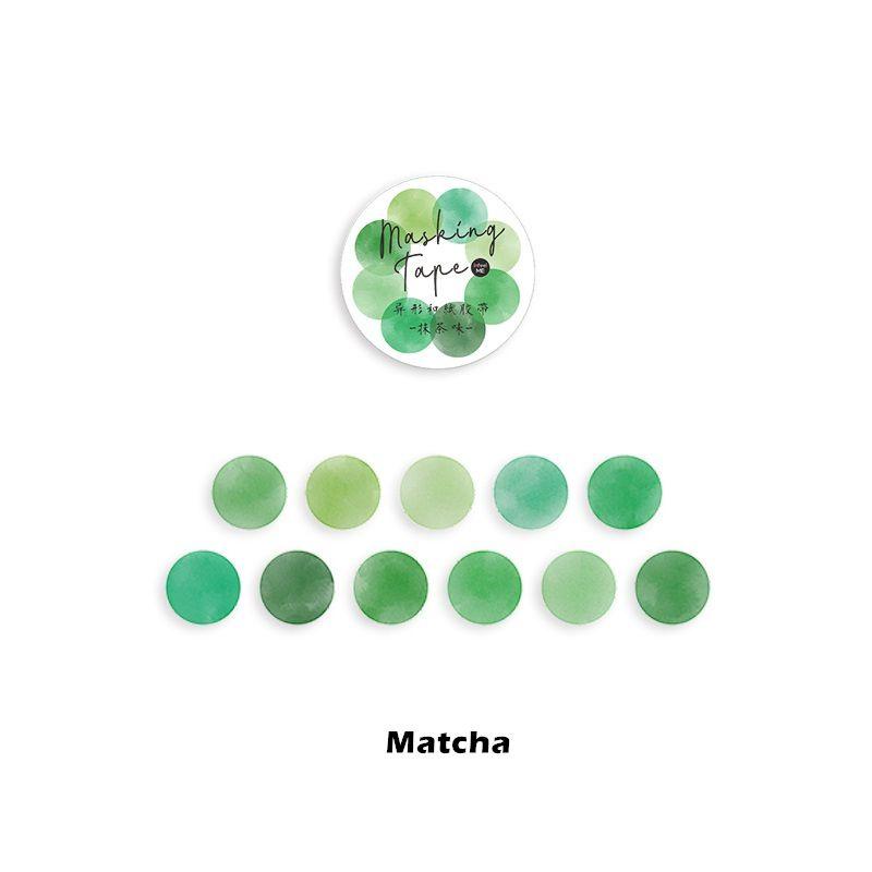 100 Stück Washi Tape Runde Punktaufkleber Einzigartige Farbverlaufsdesigns Für Basteln Und Journaling