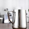 Edelstahl-Milch-/Kaffeeaufschäumkännchen, Aufschäumer, Latte-Behälter, Metallkrug