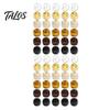 Talos 60 Piezas Accesorios para Cabello de Rastas, Cuentas de Agujero Grande para Trenzas Gruesas y Rastas, Multicolor Textura de Madera Imitación Adultos Niños