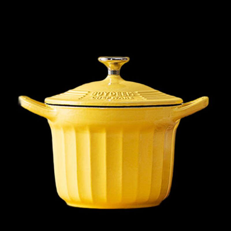 Buydeem Cast Iron Enamel Braising Pot