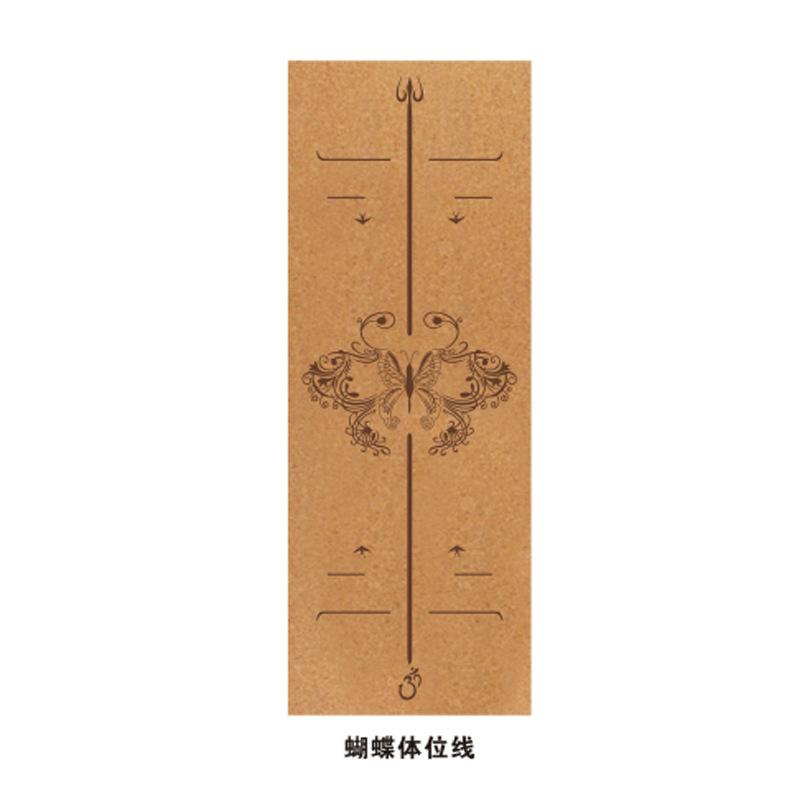 

Коврик для йоги из пробкового каучука, расширяющий коврик для фитнес-упражнений, нескользящий коврик для йоги, коврик для йоги 183*66*0.5cm