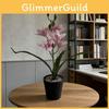 Simulation Cymbidium Faberi Rolfe Potted Plant For Home Living Room Balcony Art Display