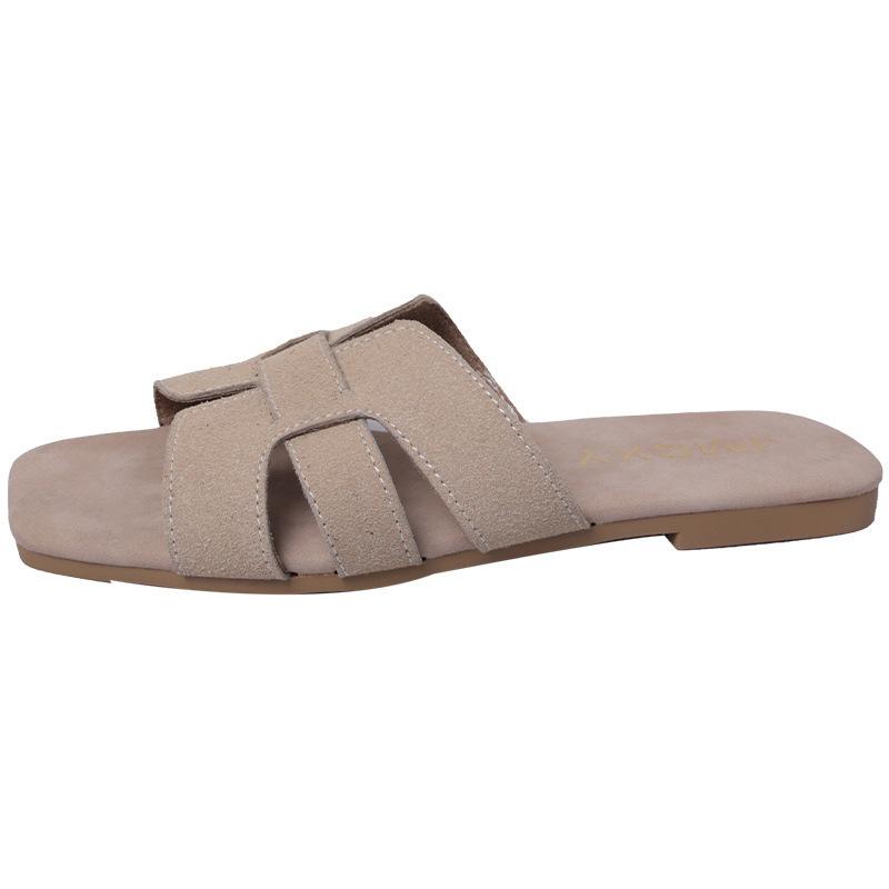 Fashion 2025 Summer New Women Slippers Flat Bottom Non-slip Outdoor Open Toe Beach Female Sandals Sexy Fashion Design Slides Woman Shoes