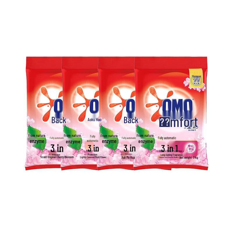 OMO Automatic Washing Powder with Comfort Sakura, 4x3kg