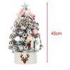 18inch DIY Tabletop Artificial Xmas Tree with Lights Countertop Decoration Versatile