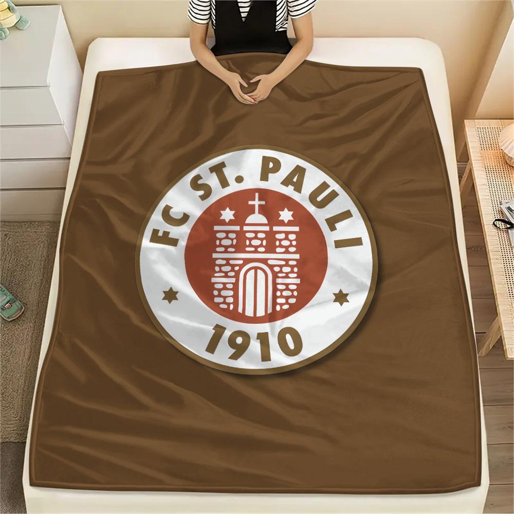 FC St. Pauli Flannel Blanket, High quality Comfortable for All Seasons, Home Decor, Warmth and Comfort 80cm x 120cm