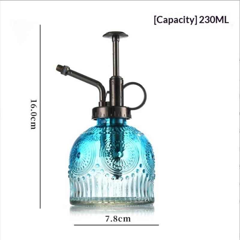 1 Stück Glas-Sprüher für die Bewässerung Vintage Kunststoff-Oberteil Pumpe Gießkanne Farbige Glas-Sprühflasche Pflanzen-Sprüher Für Zimmerpflanzen