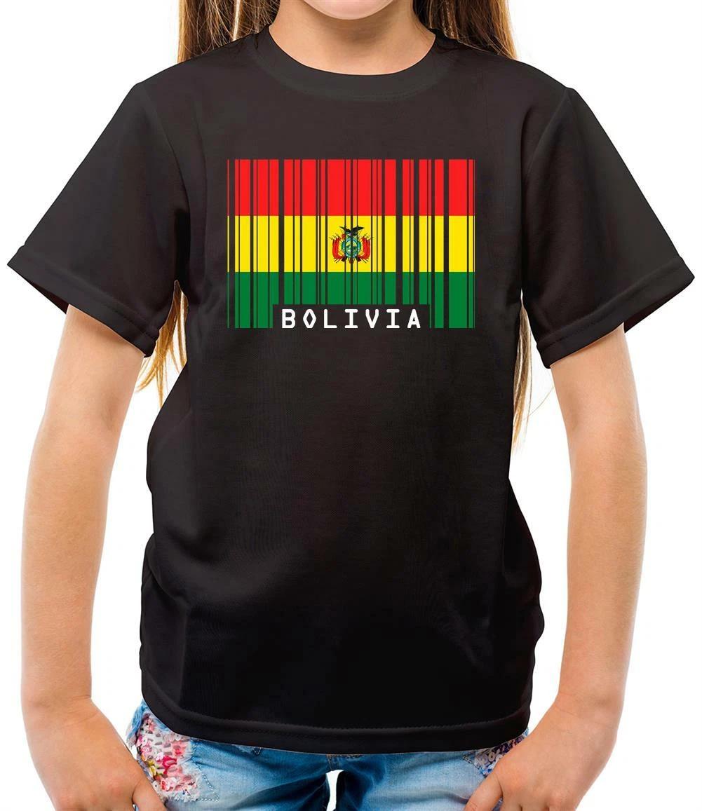 

Bolivia Barcode Style Flag - Kids T-Shirt - Bolivian - Country - Travel - Sucre 100