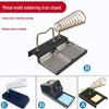 Electric Soldering Iron Stand with Solder Wire Holder and Sponge