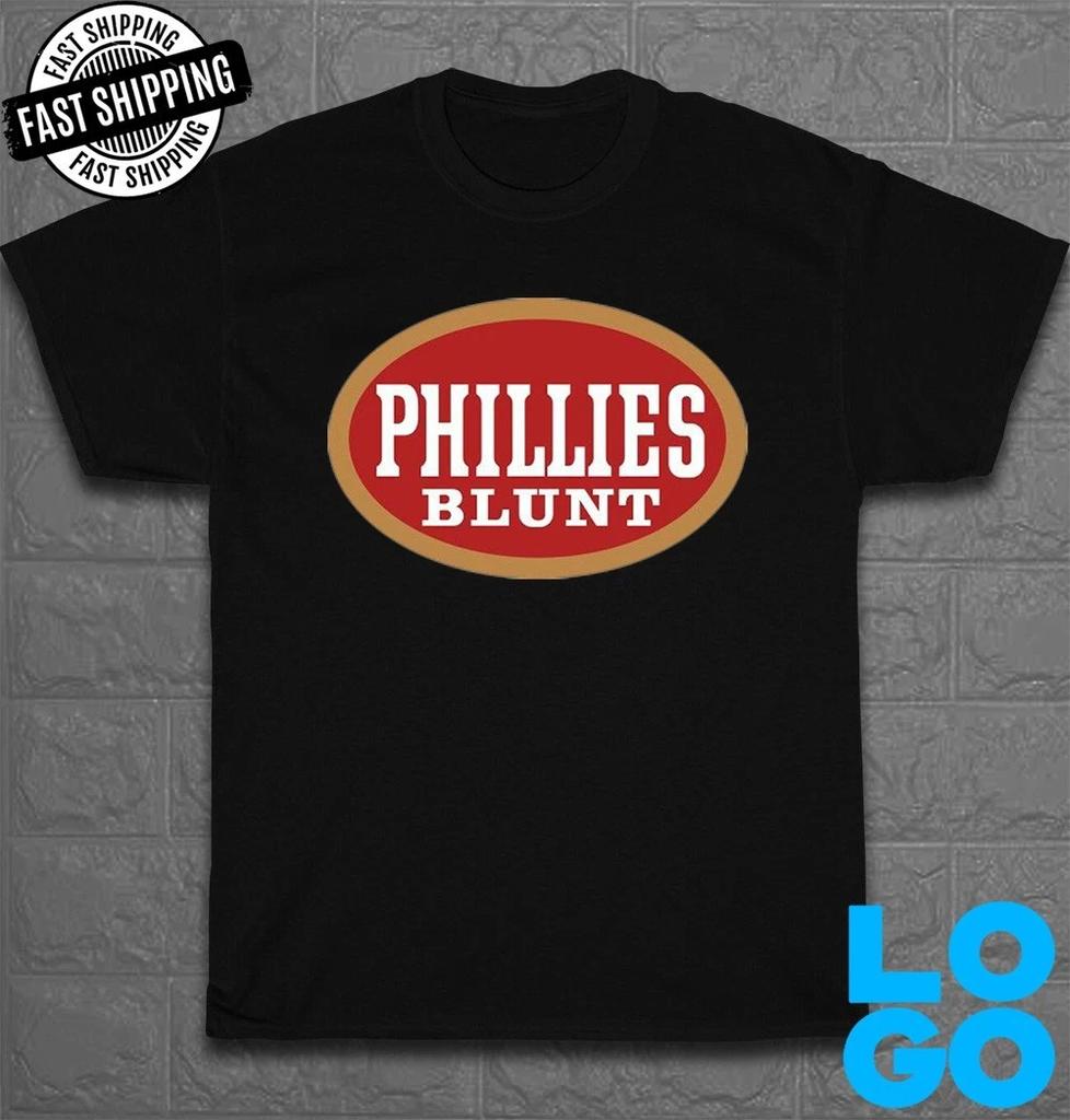 New Tee Phillies Blunt Logo Men's Funny T-Shirt Made In USA Size S To 5XL