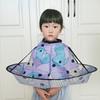 Kind Bunt Haarschneideumhang Friseursalon Faltbar Wasserdicht Kinder Friseurschürze Salon Friseurumhang Regenschirmstoff