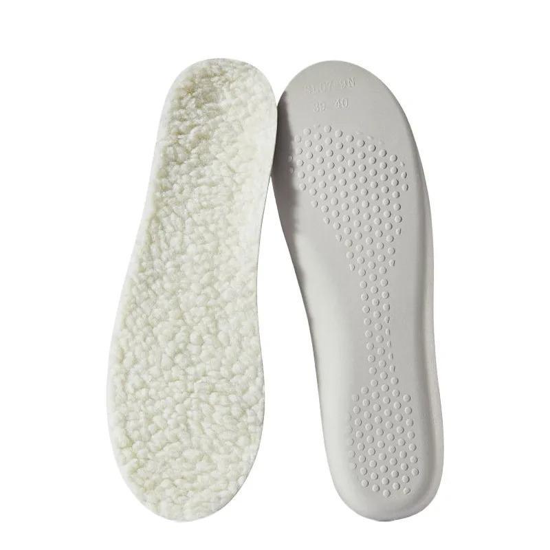 2/4Pcs Latex Thermal Insole Winter Warm Cotton Super Soft Long Station Anti Pain Sweat Absorption Shoes Self-heating Shoe Pads