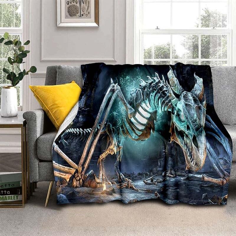 

Ковдра 3D Dragon М які зручні ковдри для диванів і фланелеві ковдри для дорослих 75x90cm