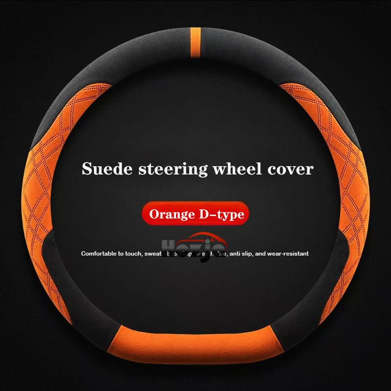 

Suede Leather Car Steering Wheel Cover for Mazda EZ6 2024 2025 6e 2026 Car-styling Auto Accessories
