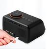 Multifunktionaler LED-Wecker Mit Radio Und FM, Wiederaufladbar, Schwarz