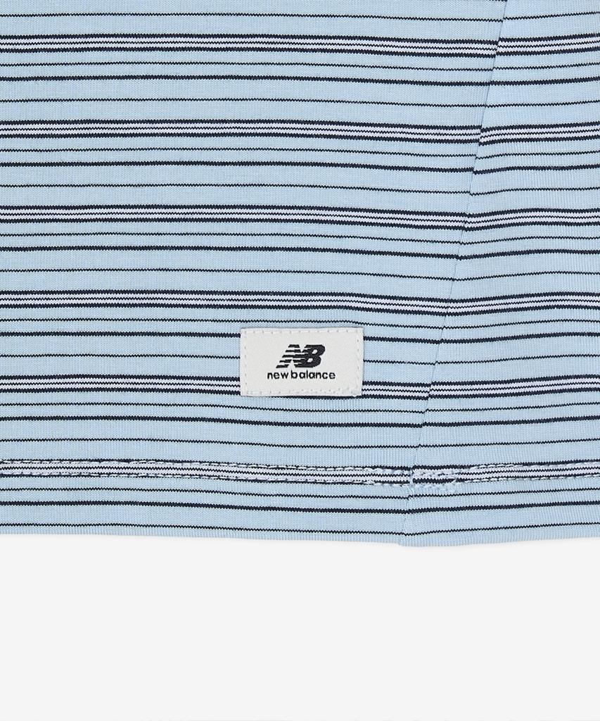 Nyuballanseu Nbneg3W122 / Women Nb-Flowy Henley Neck Short Sleeve Tee (L/Blue)