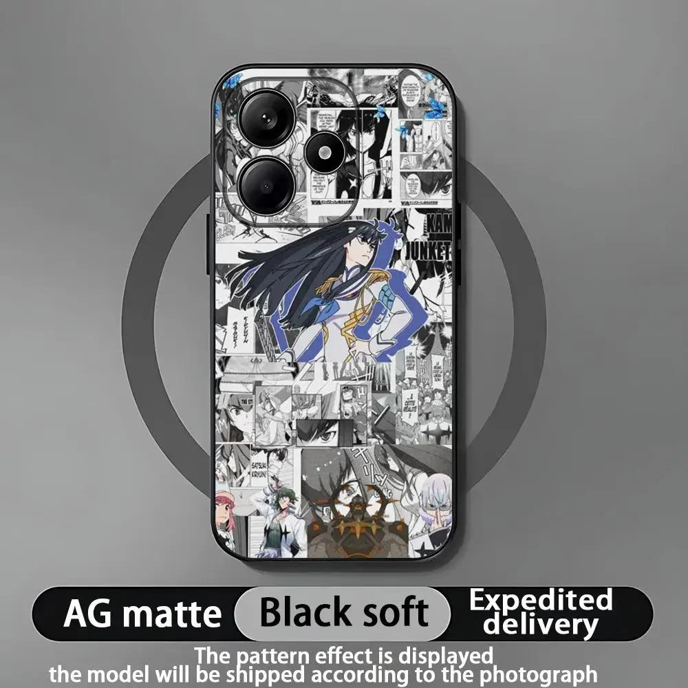GTTO Anime Kill La Kill Handyhülle Für Xiaomi Redmi Note 14 13 12 11 Pro Plus S 5G 14C A3 Weiche Schwarze Handyhülle