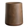 Wood Grain Garbage Basket Open Top for Bathroom and Living Areas