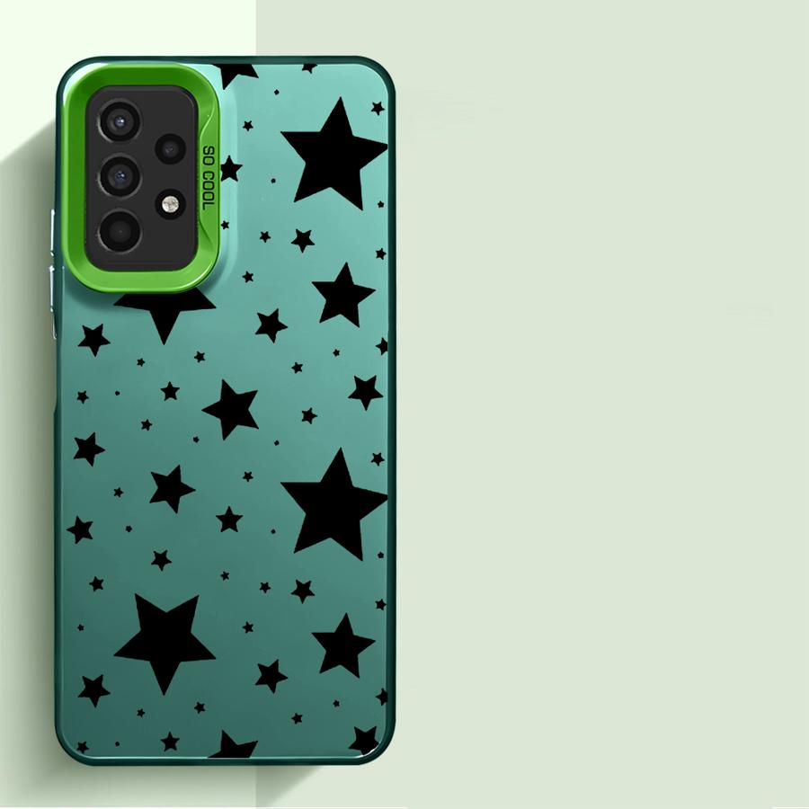 Five Pointed Star Phone Case for Samsung Galaxy A14 A13 A15 A23 4G A34 A33 A53 A24 A54 A35 A55 5G A11 A12 Capa Cover