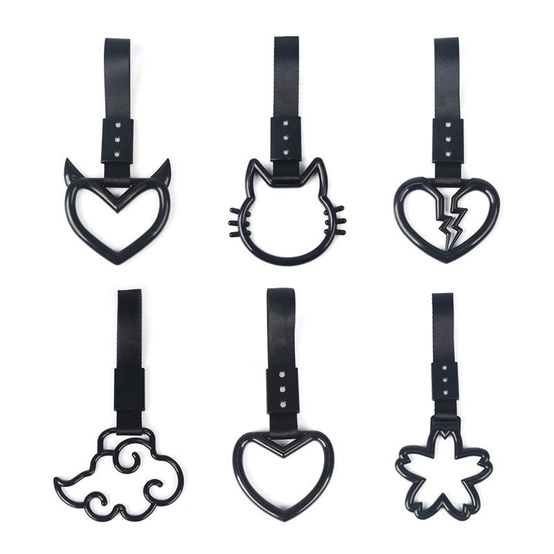 Car Cow Horn JDM Handle Pull Ring - Interior/Exterior Modification Pendant