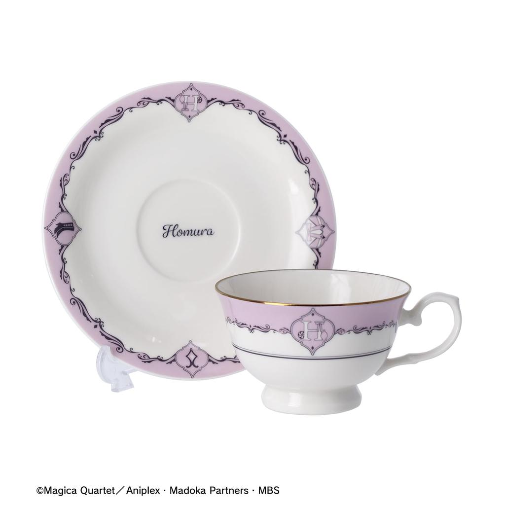 TV Anime Magi Madoka Akemi Homura Initial Motif Cup Saucer "Puella Magica" &