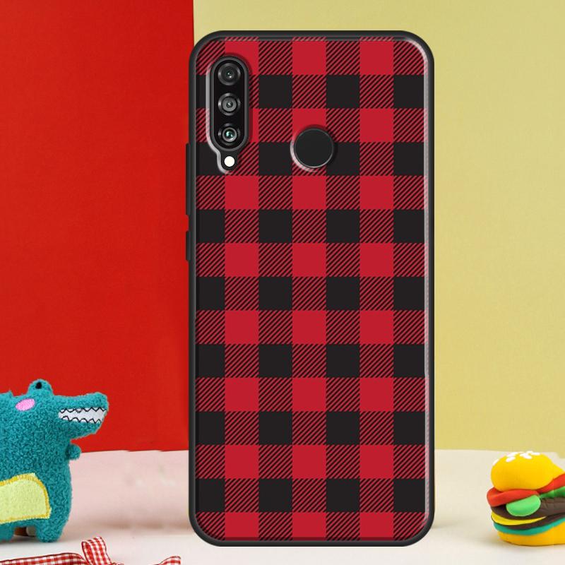 Buffalo Plaid Pattern For Huawei Nova 12i 12s 11i 5T 9 10 SE Y91 Y90 Y60 Y70 Y72 Y61 P60 Pro P20 P40 P30 Lite Case