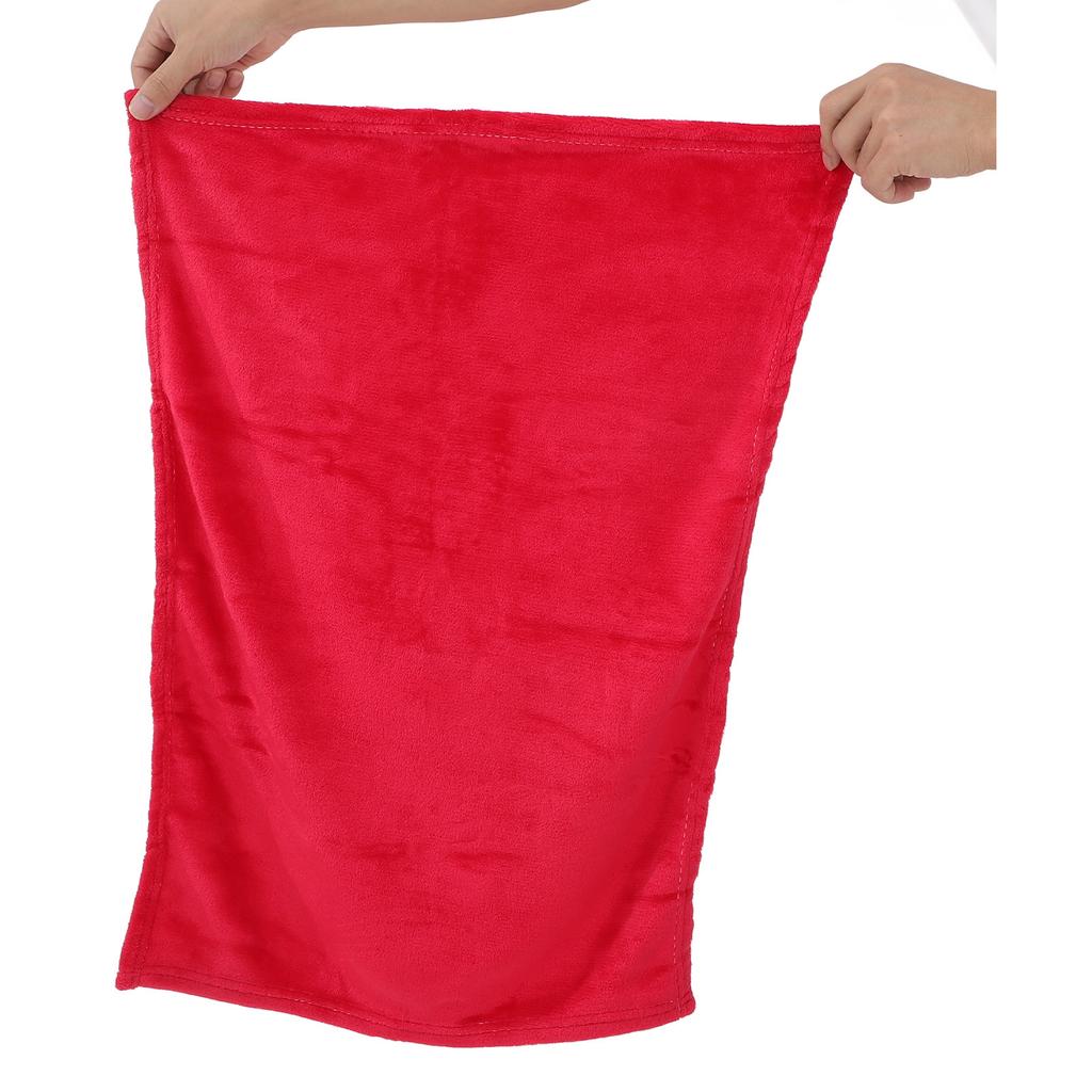 Solid Color Pet Blanket Bright Red Advanced Material Extra Warm Lightweight Comfortable Pet Bedding with Fine Stitching Design