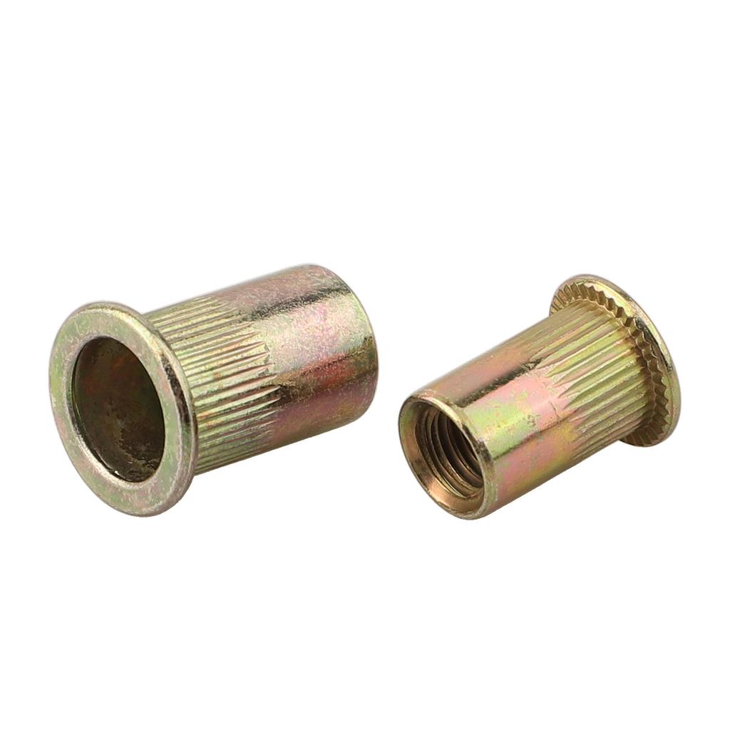 Carbon Steel Rivet Nutsert Assortment DIY Projects Flat Vertical Threads Strong Anti-slip Effect For Automotive Projects