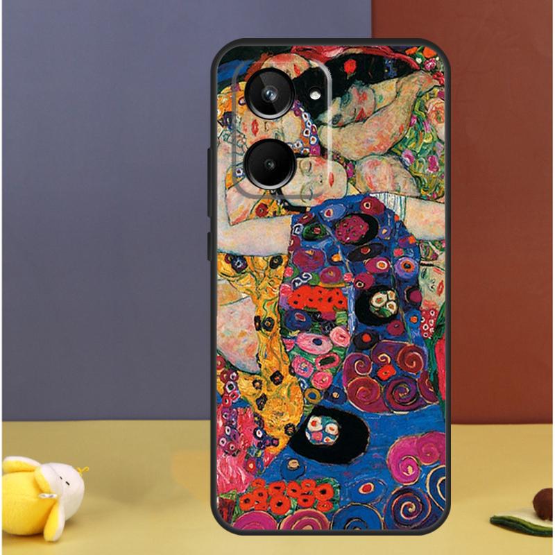 The Kiss Gustav Klimt Painting For Realme GT7 Pro GT6 C61 C67 C63 C71 C55 C51 C65 C53 C75 10 11 12 13 14 15 Pro Plus Case