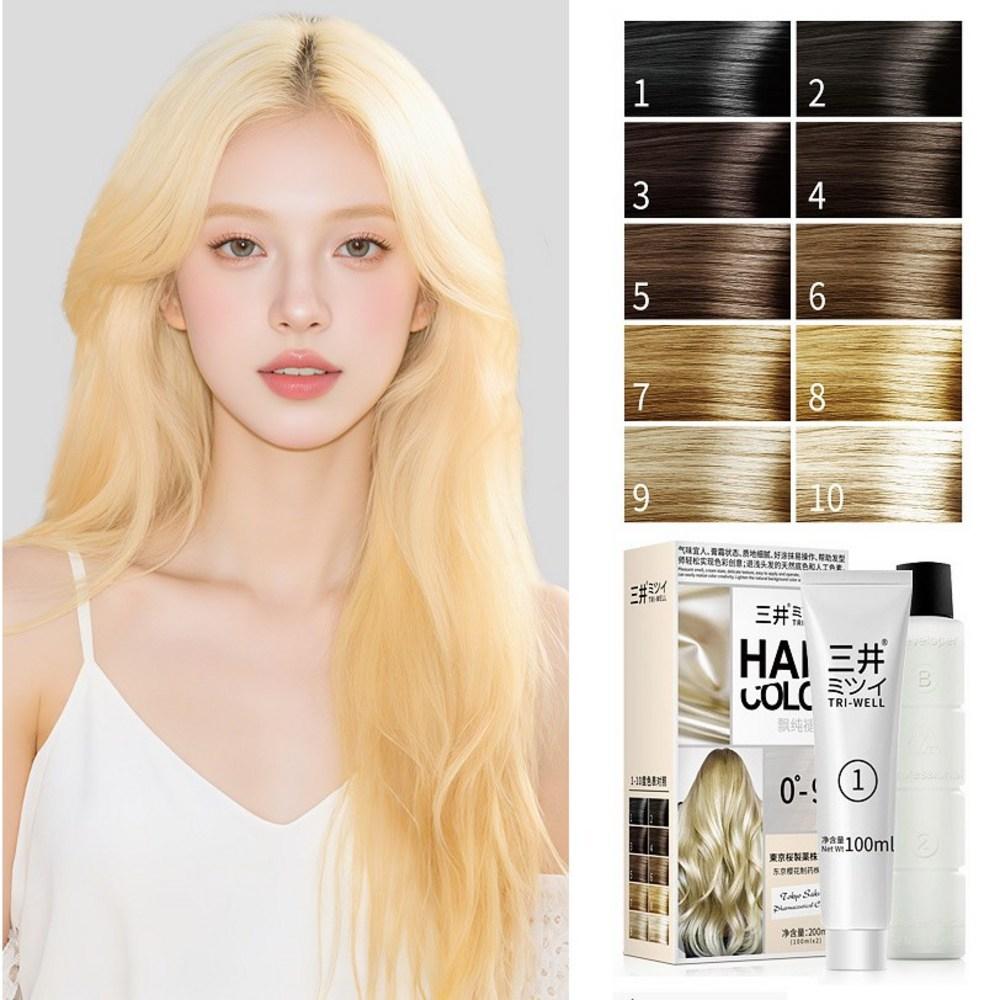 Powerful Hair Bleach, Easy To Use At Home, Plant-based Ingredients, Low-damage Hair Bleaching Cream, Capable of 9-degree Bleaching, 200ml