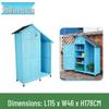 Outdoor Anti-Corrosion Sunscreen Storage Cabinet for Garden and Courtyard
