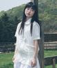 Tuomio Round Collar Nylon Zip-Up Shirt [White]