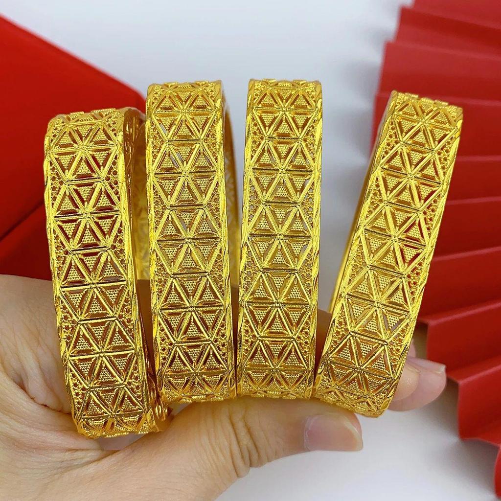 Επιχρυσωμένο Κράμα Νυφικό Βραχιόλι - Ινδικό Ντουμπάι Πολυτελές Στυλ