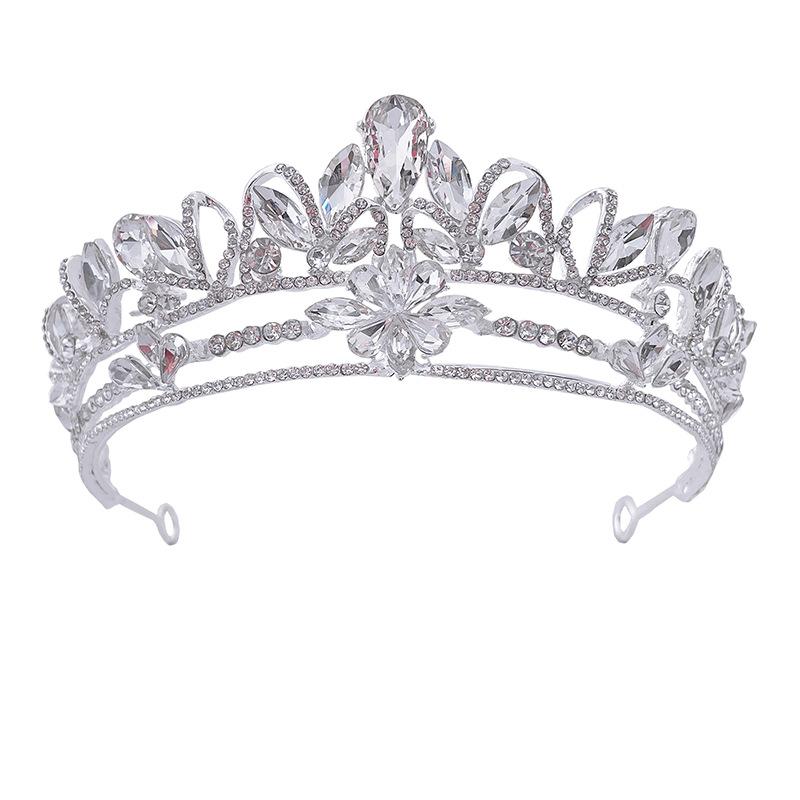 Fashionable Hair Accessories High End Crystal Bridal Crowns  Wedding Gowns Birthday Headwear Banquet Accessories