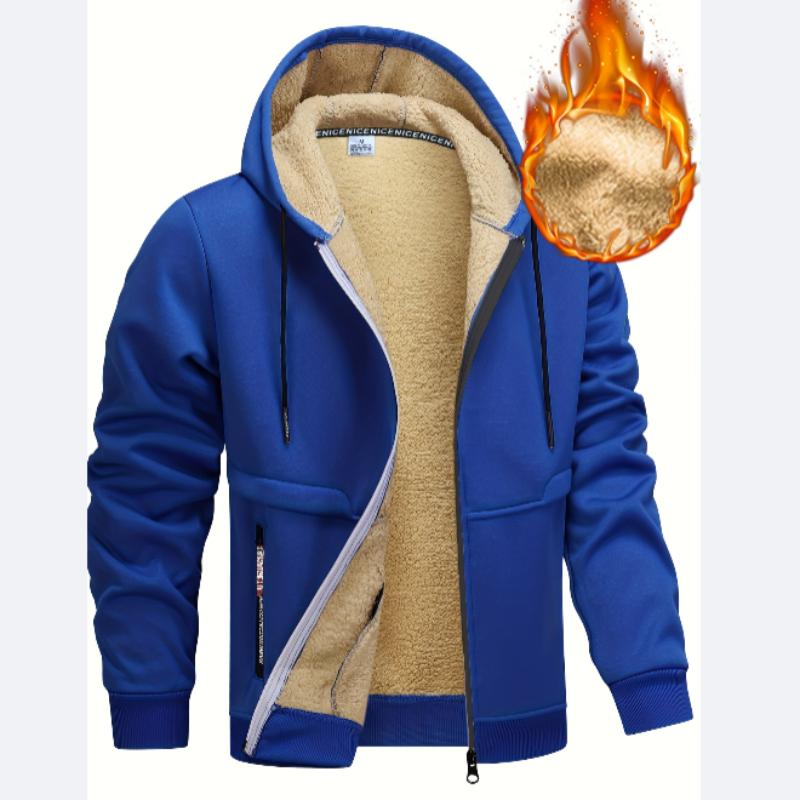 Men'S Heavy-Duty Winter Jacket Hooded Coat , Soft Warm Outerwear, Outerwear Fall/Winter Jacket for Men,  Classic Desig