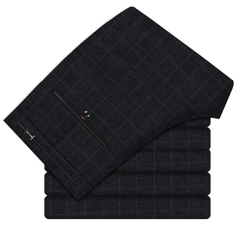 Podzimní nové malé nohavice ležérní kalhoty pánská móda korejská verze trendy kalhoty kostkované ležérní kalhoty mládež tenké Slim kalhoty