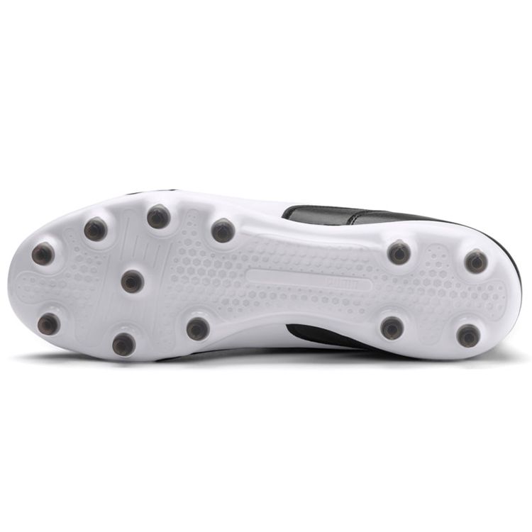 Puma King Top FG Black Men Sneakers White 105607-01