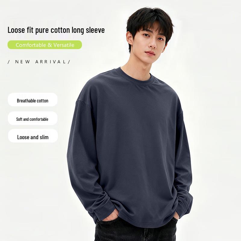 Baleno Men's Trendy Loose Fit Long-Sleeve T-Shirt