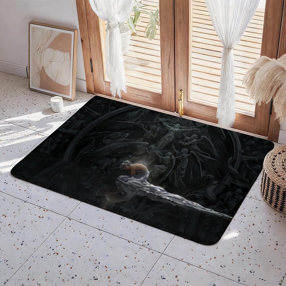 Anime G Ghost Blade Floor Mat Eco  Flannel Doormat Non Slip Odorless Indoor Floor Rug Soft Short Plush Home Mat