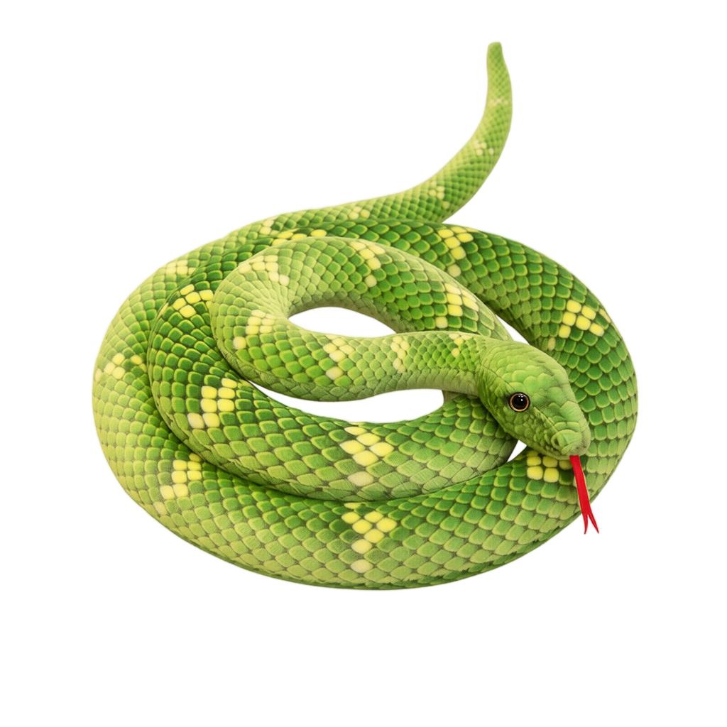 Realistic Plush Snake Toy - Soft Fake Snake for Pranks, Gifts and Halloween Decorations