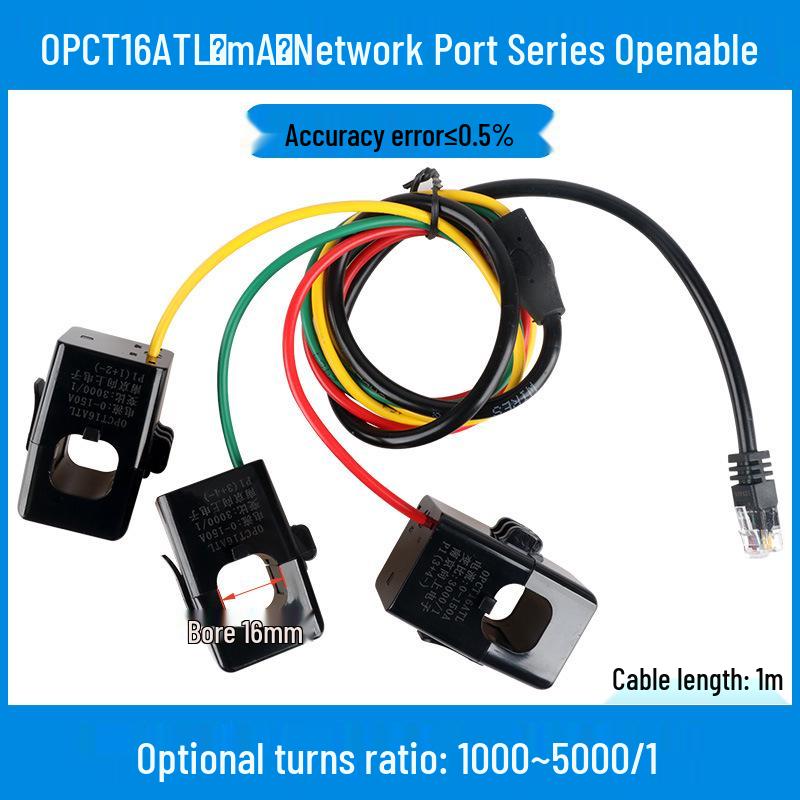 Small Open-Close Current Transformer: Open-Type, Compatible with 5A/2.5mA/5mA, 100A/20mA, 200A/333mV.