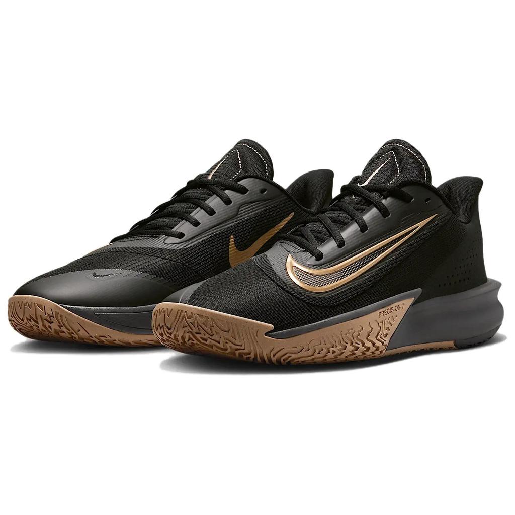 New Nike Precision 7 Black Parachute Beige Iron Grey Metallic Gold FN4322-006
