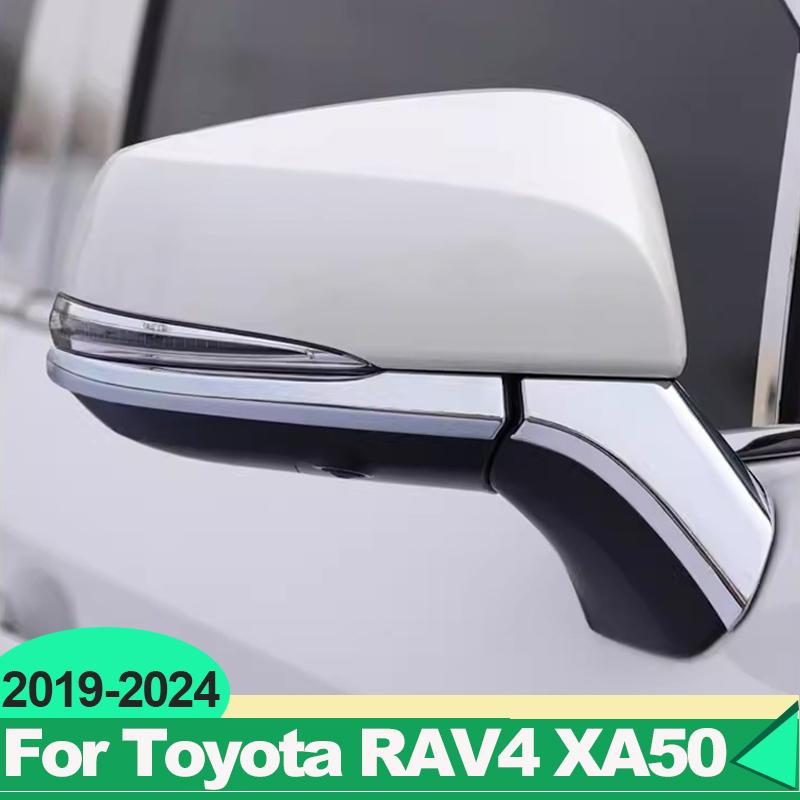 Dla Toyota RAV4 XA50      2024 RAV 4 Hybryda Samochód Lusterko Wsteczne Boczna Dekoracja Listwa Pokrycie Naklejki