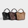 Unique design, high-end feel, single-shoulder underarm bag, large capacity, simple commuter tote bag, vintage texture handbag for women
