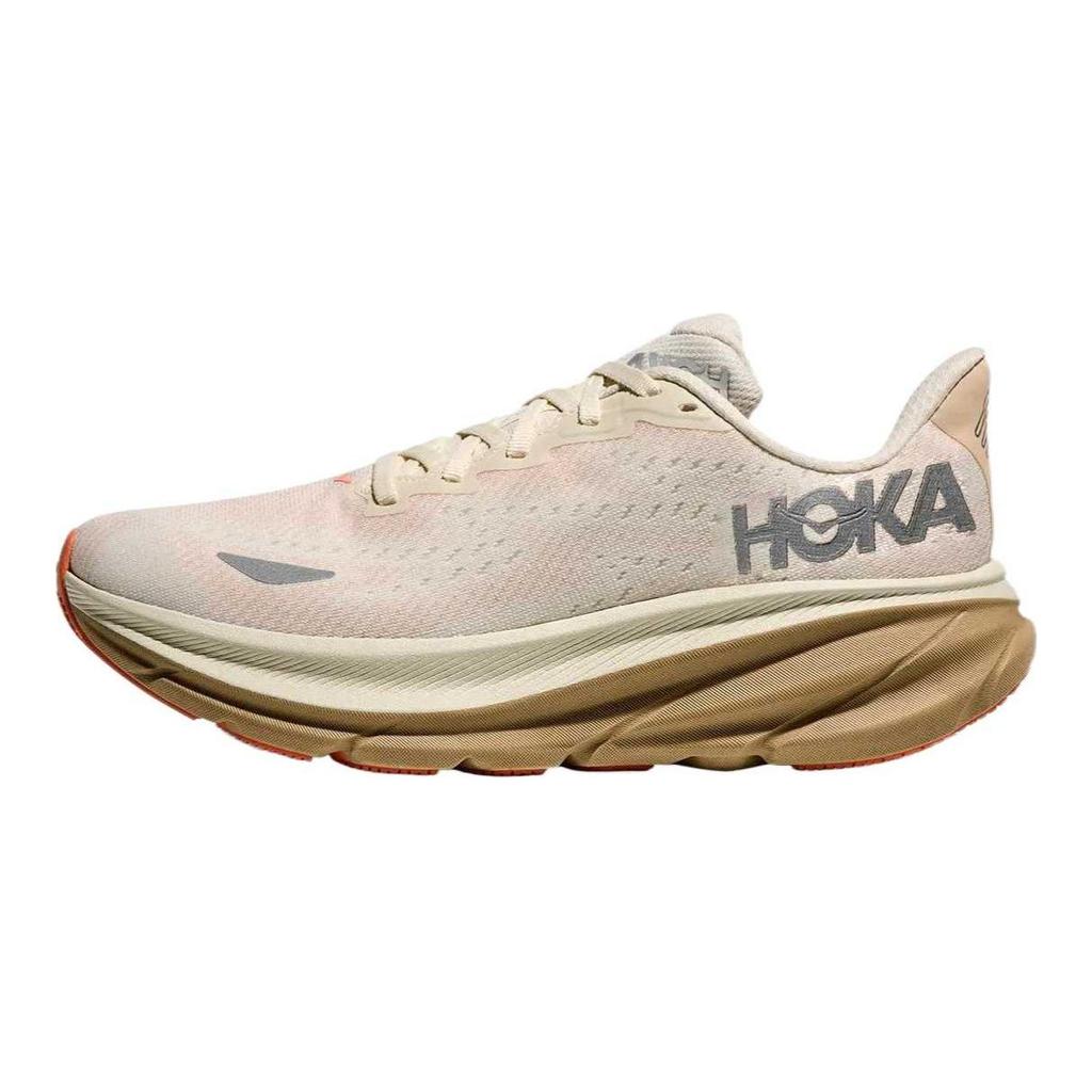 HOKA ONE ONE Clifton 9 Cushioning Waterproof Support Cushioning Waterproof Support Low top Running Shoes Women's 1141490F-ELK