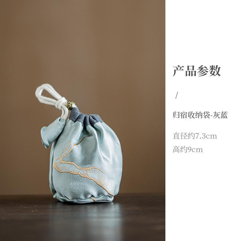 Homecoming Thickened Linen Storage Tea Cozies Luxury Tea Cozy for Teapot Portable Bag Travel Tea Set Bag Tea Ceremony Supplies