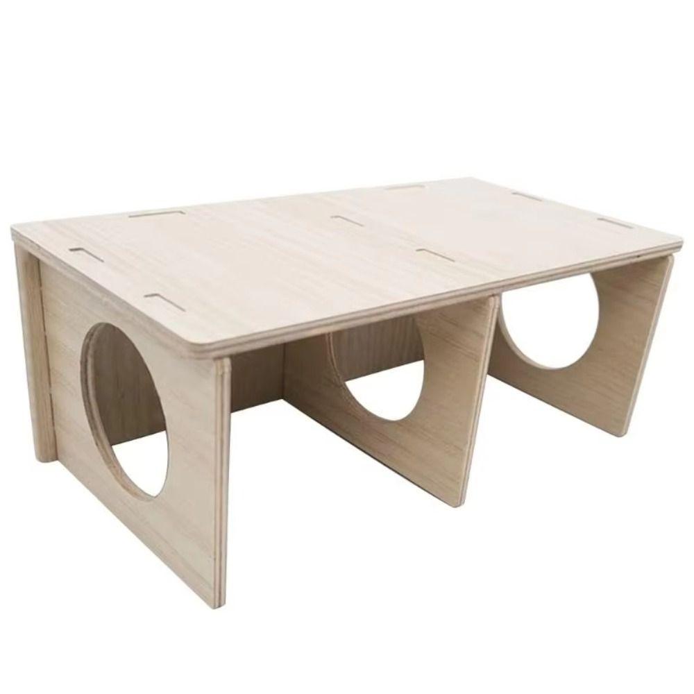 New S/M/L Hamster Hideout Solid Wood Cage Accessories Hamster Nest Small Pet Bedroom for Hamster Squirrel Small Pet