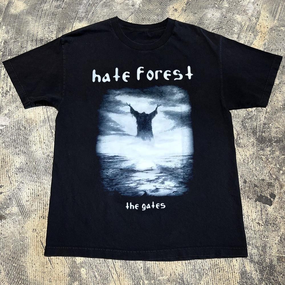 

НОВИНКА Популярна футболка HATE FOREST The Gates Чорна Всі Розміри Футболка FA1782 Унісекс Футболка M